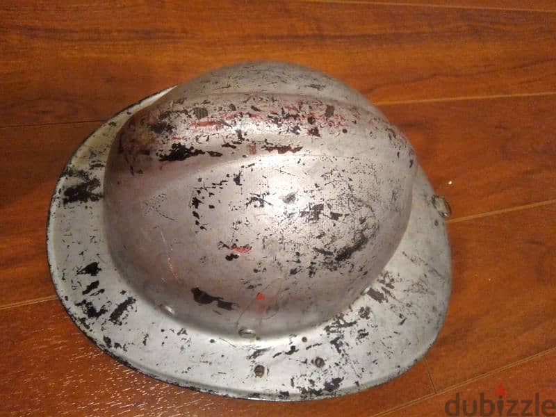 vintage fiberglass fireman helmet 2