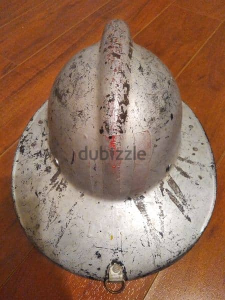 vintage fiberglass fireman helmet 3