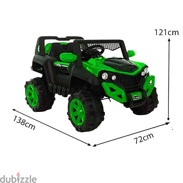 Baby 12V Battery Operated jeep with opening door and LED light 1