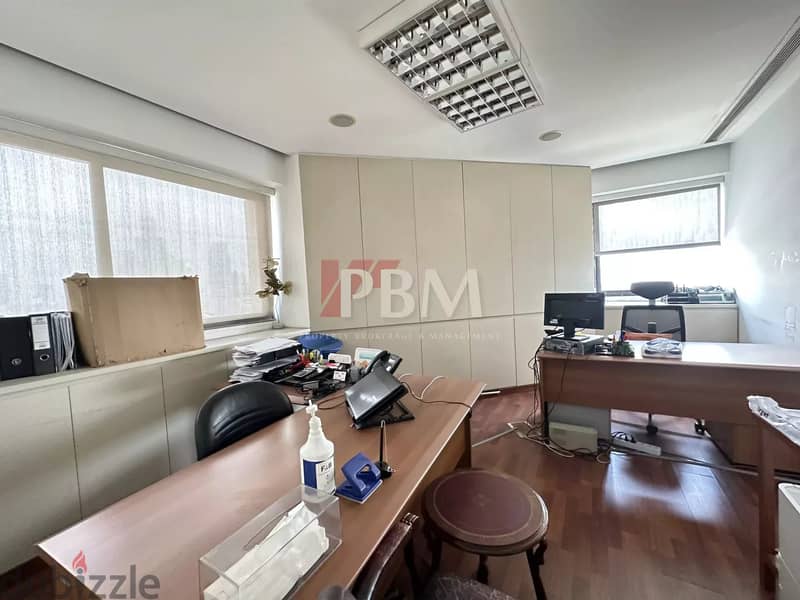 Amazing Furnished Office For Rent In Achrafieh | High Floor | 60 SQM | 3