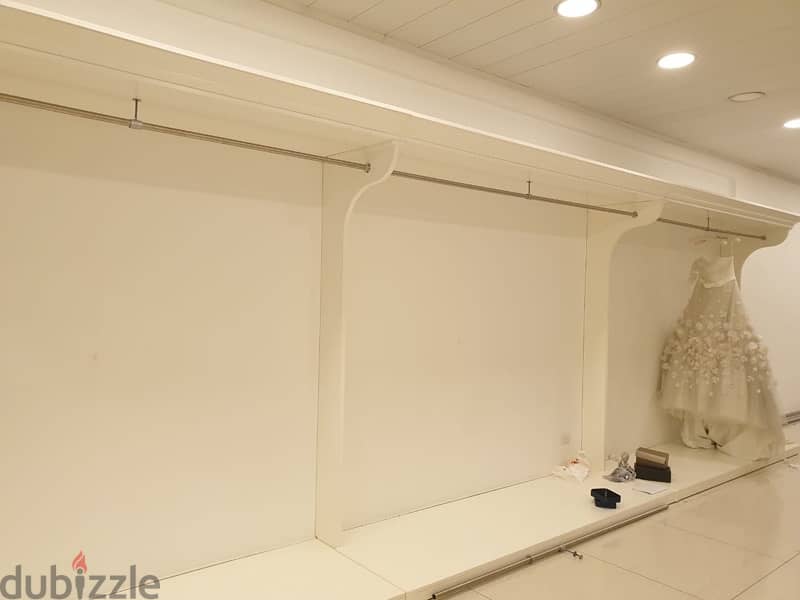 Pearl White Open Closet Racks 1