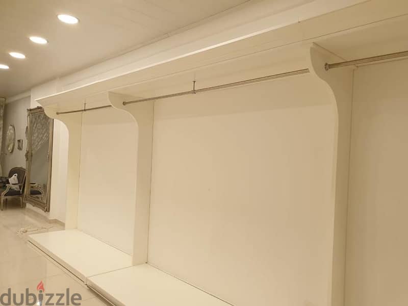 Pearl White Open Closet Racks 3