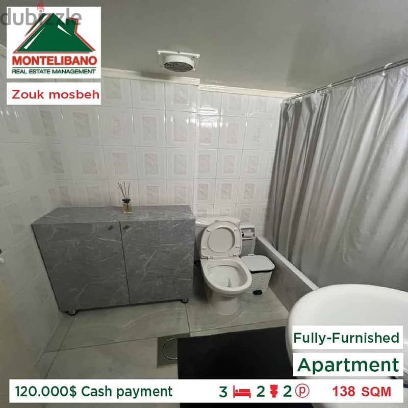 120.000$ Cash payment!! Apartment for sale in Zouk mosbeh!! 4