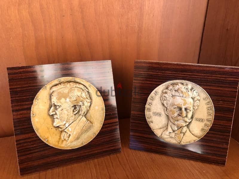 Ultra Rare original Medal Molds STRAUSS & WAGNER signed A. Hartig 0