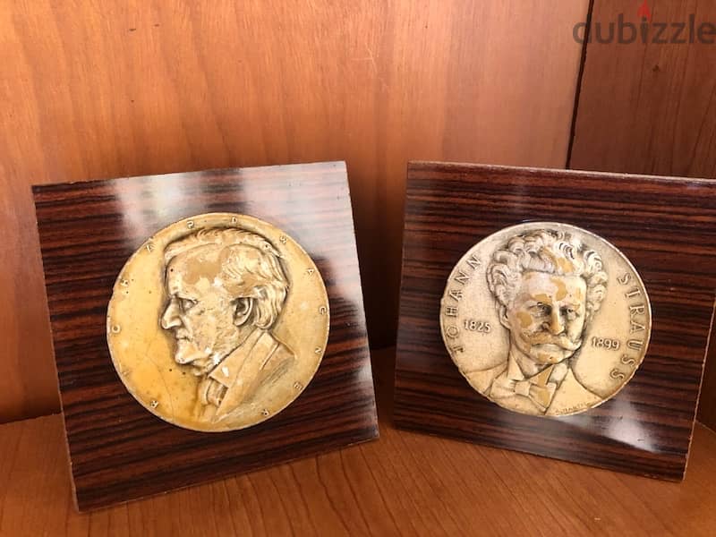 Ultra Rare original Medal Molds STRAUSS & WAGNER signed A. Hartig 3