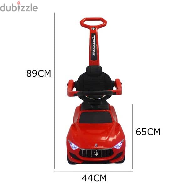3-in-1 Ride on Push Car Stroller Sliding Car with Sound and light 1
