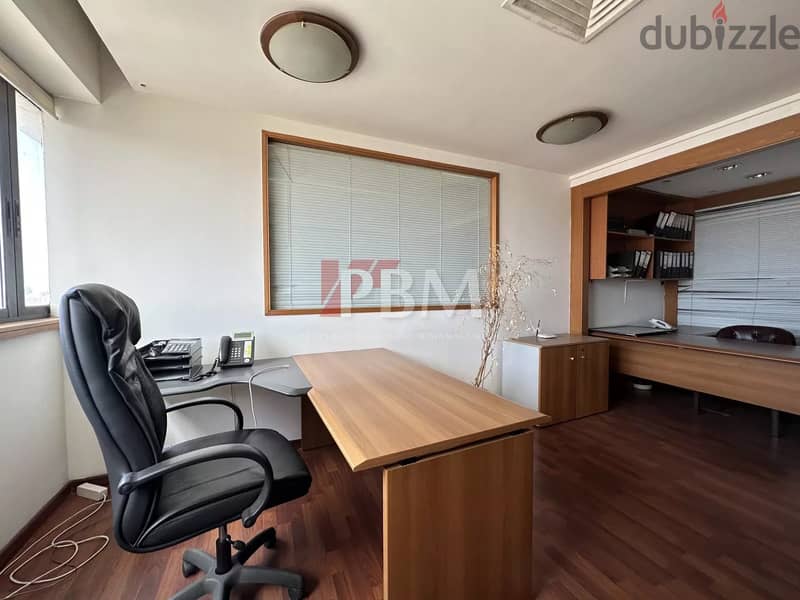 Amazing Furnished Office For Rent In Achrafieh | High Floor | 90 SQM | 5