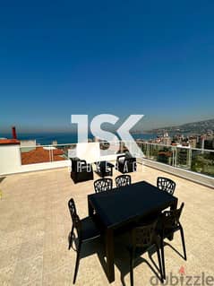 L12336-Duplex with 185 SQM Roof & Sea View for Sale in Jounieh 0
