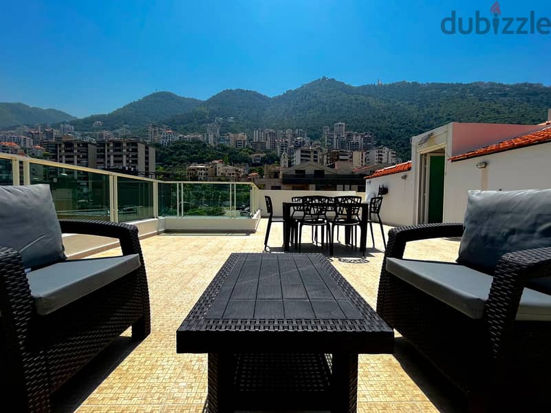 L12336-Duplex with 185 SQM Roof & Sea View for Sale in Jounieh 1
