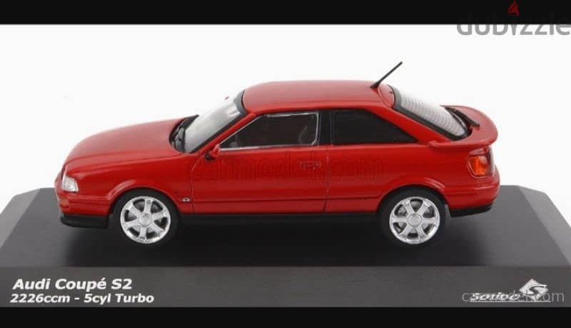 Audi (S2) Coupe Turbo '92 diecast car model 1;43. 1