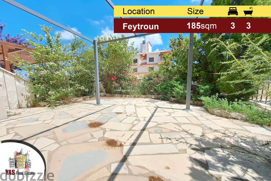Feytroun 185m2 + 40m2 Terrace | Duplex Chalet | Furnished | Pool |DA 0