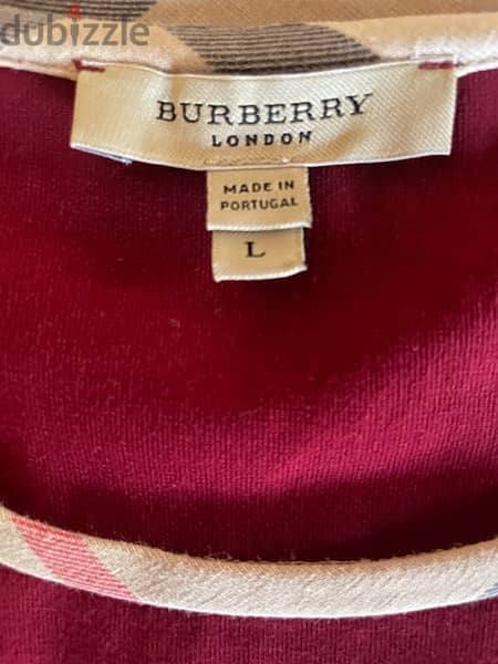 Burberry burgendy shirt 2