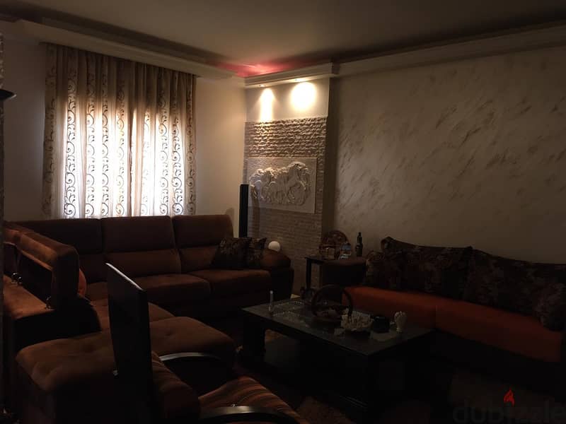 Decorated furnished 150m2 apartment 3bedrooms & City View 4sale Jdeide 1