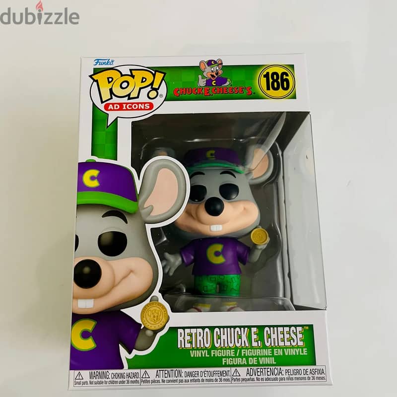 Funko Pop! Ad Icons: Chuck E. Cheese's - Retro Chuck E. Cheese ...