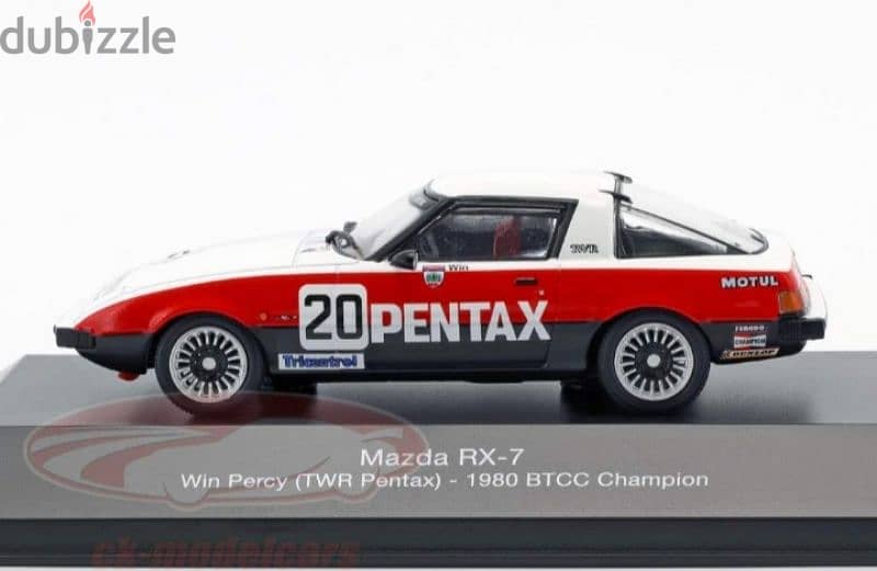 Mazda RX-7 (BTCC 1980) diecast car model 1;43. 2