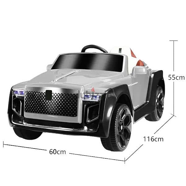 12V Silver Battery Operated Children Car 1