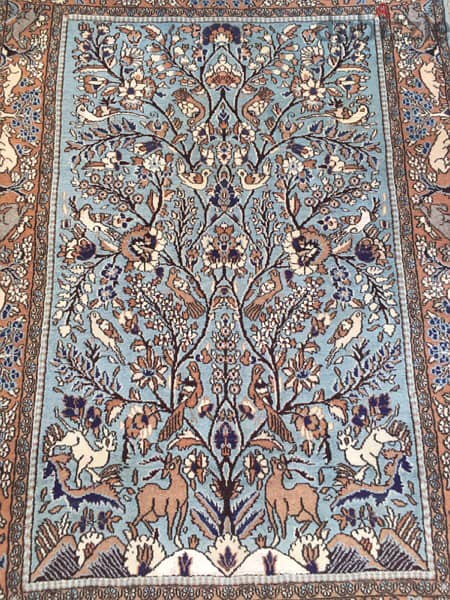 سجاد عجمي . قم. Persian Carpet. Tapis. Hand made 14