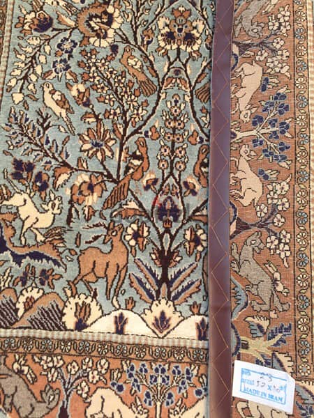 سجاد عجمي . قم. Persian Carpet. Tapis. Hand made 15