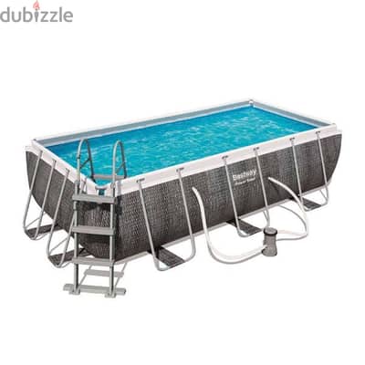 Bestway Power Steel Rectangular Outside Ground Pool 404 x 201 x 100 cm