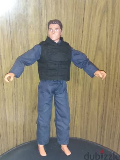 POWER TEAM POLICE MAN ACTION FIGURE TALKING flexi body M&C Great Toy.