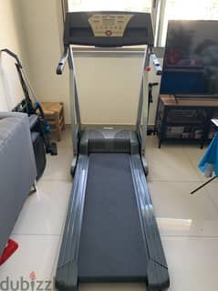 Treadmill silver track