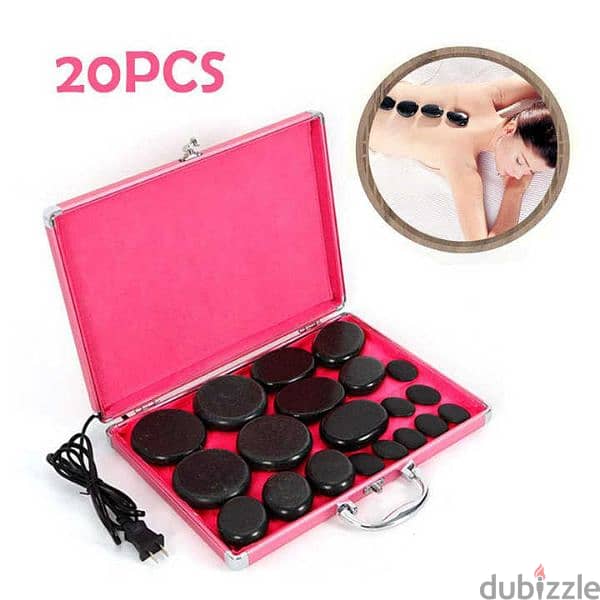 Massage Stones Kit with Heater Box for Body Massage 3