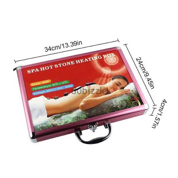 Massage Stones Kit with Heater Box for Body Massage 5