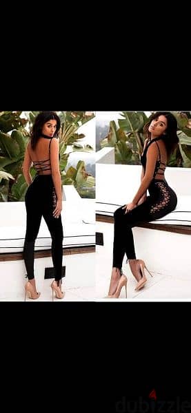 jumpsuit lace up legs s to xxL