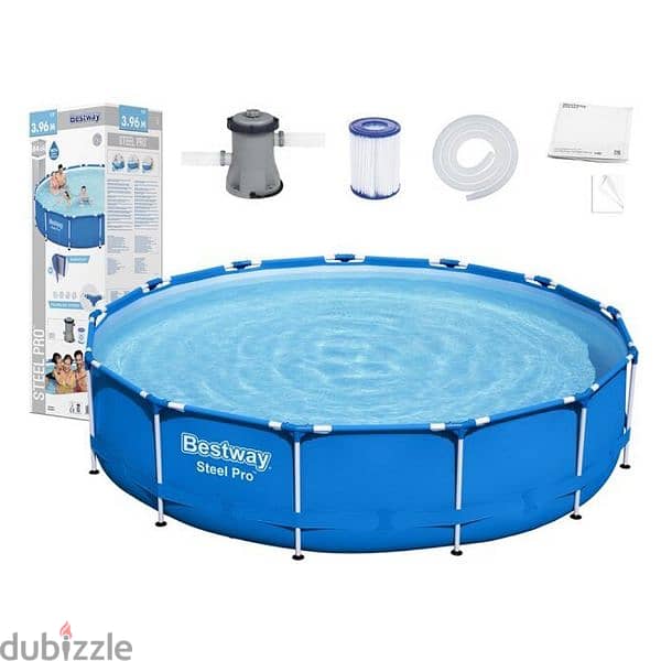 Bestway Steel Pro Round Above Ground Swimming Pool 396 x 84 cm 1