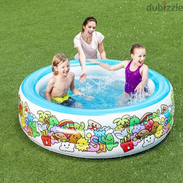Inflatable Pool Round 152 x 51 cm 1