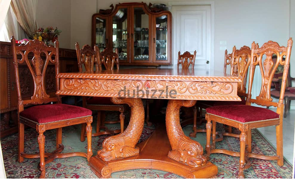 Vintage Luxury Dining Room - Oak Solid Wood – Hand Made @ 5000$ 1