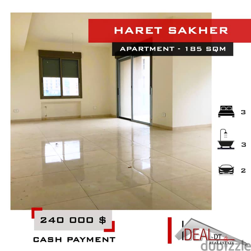 Apartment for sale in haret sakher 185 SQM REF#MA15021 0