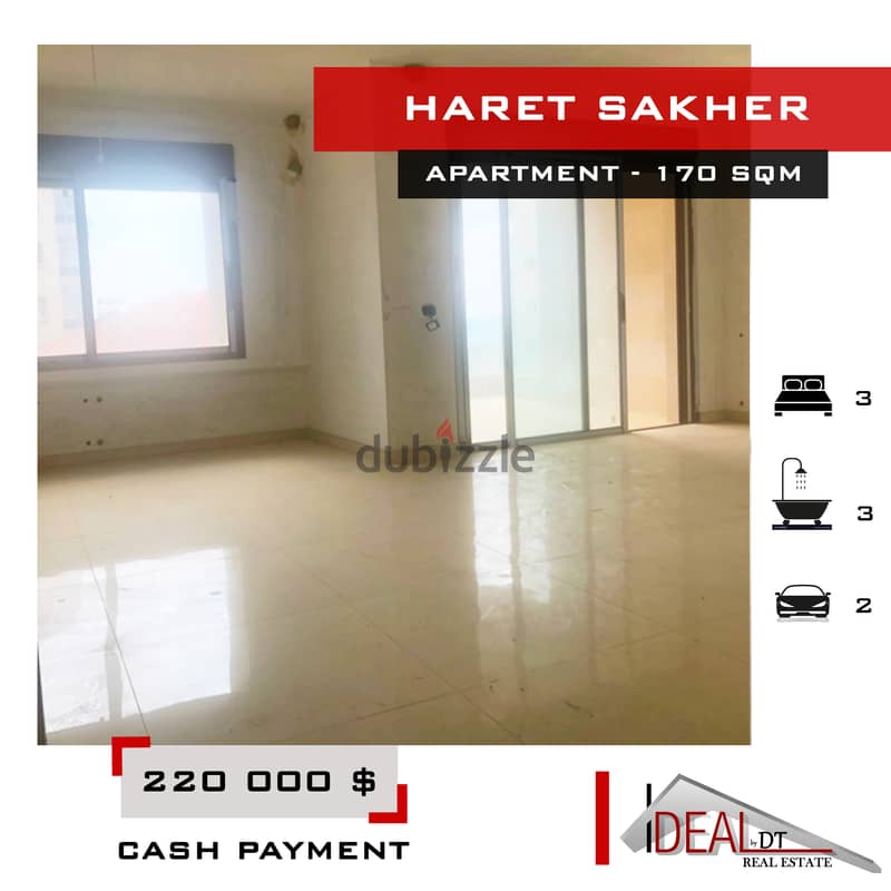 Apartment for sale in haret sakher 170 SQM REF#MA15022 0