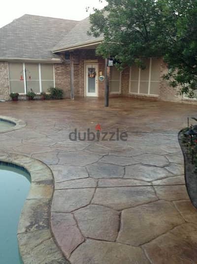 stamped Concrete باطون مطبع