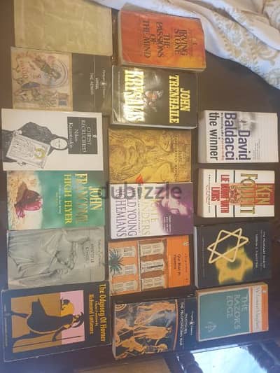 200 books in english & french for sale