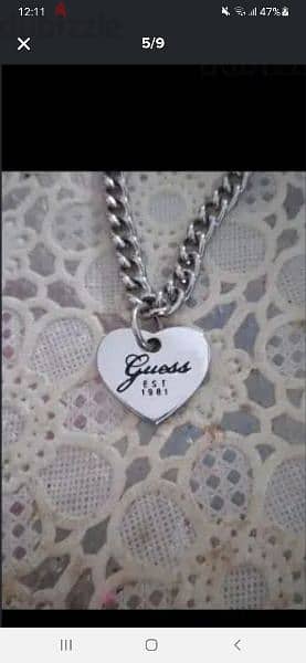 necklace guess original stainless steel 4