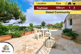 Feytroun 100m2 + 60m2 Terrace | Chalet | Luxury Gated Community | Rent
