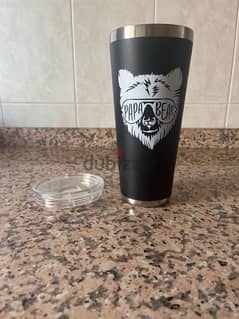 coffe mug/ PURE drinkware papa bear stainless steel tumbler