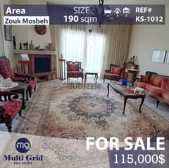 Apartment For Sale in Zouk Mosbeh, 190 sqm, شقة للبيع في ذوق مصبح
