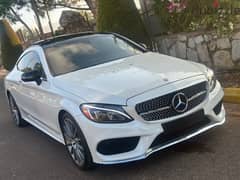 Mercedes Benz C class coupe glossy white pn red interior like new 0