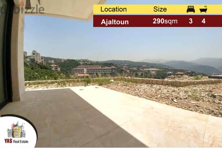 Ajaltoun 290m2 | 180m2 Garden | Panoramic view | Luxurious