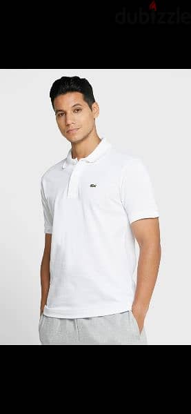 lacoste original shirt white /black size M to xxL 1