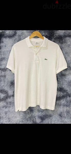 lacoste original shirt white /black size M to xxL 11