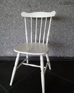 Wood White Chair