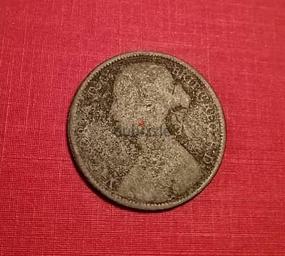 1874 England 1 Penny Q. Victoria