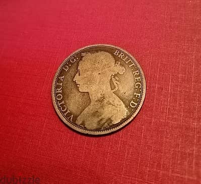 1893 England 1 Penny Q. Victoria