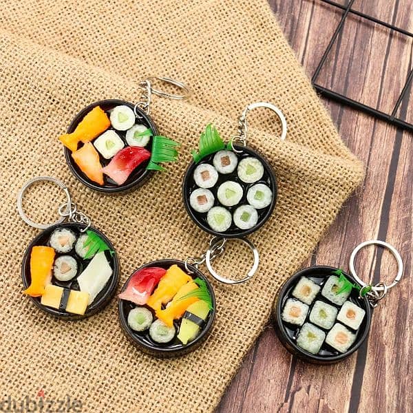 Sushi keychains Delivery Available! 1