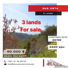 3 lands for sale in ras osta 2600 sqm ref#cd1059