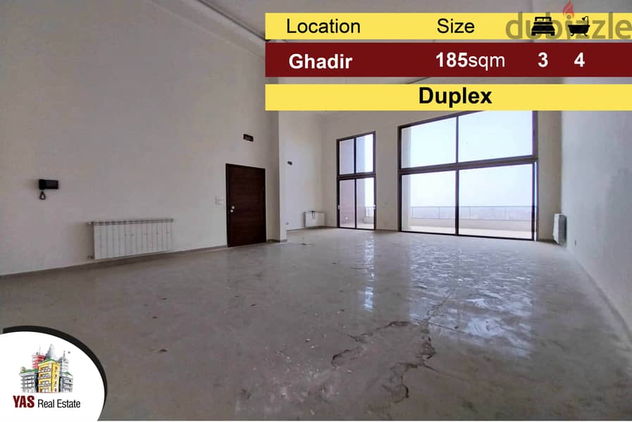 Ghadir 185m2 | Brand New | Duplex | Excellent Condition |  View | PJ | 0