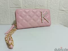 Baby-Pink Wallet محفظة زهرية